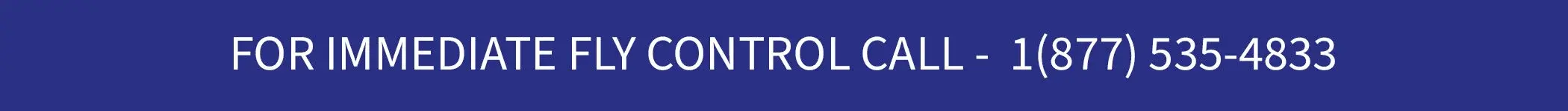 White text on a blue background reads: "FOR IMMEDIATE LY CONTROL CALL - 1(877) 535-4833".